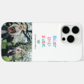 Farbenfroh "Bester Vater je" - Fun & Heartfelt Case-Mate iPhone Hülle (Rückseite (Horizontal))