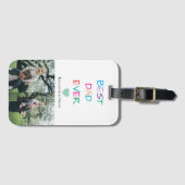 Farbenfroh "Bester Vater je" - Fun & Heartfelt Gepäckanhänger (Vorderseite (Horizontal))