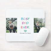 Farbenfroh "Bester Vater je" - Fun & Heartfelt Mousepad (Mit Mouse)