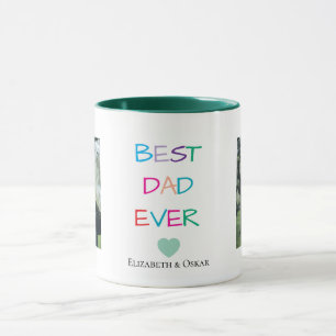 Farbenfroh "Bester Vater je" - Fun & Heartfelt Tasse