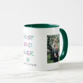Farbenfroh "Bester Vater je" - Fun & Heartfelt Tasse (VorderseiteRechts)