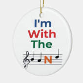 farbenfroh bin ich mit dem Band Musiknotens Music Keramik Ornament (Links)