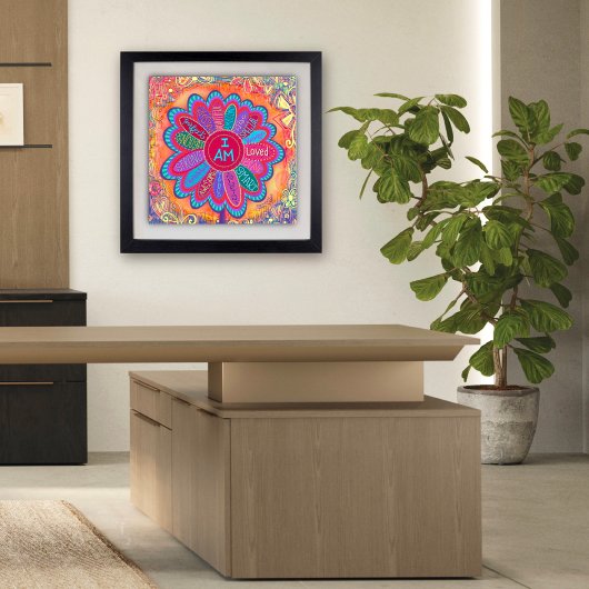 Farbenfroh bist du Blume Inspiration Klassenzimmer Poster