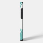 Farbenfroh blau/braun/braun iPhone hülle (Linke Seite)