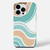 Farbenfroh blau/braun/braun iPhone hülle (Rückseite)