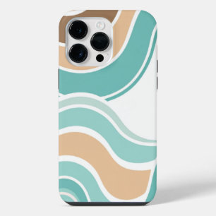 Farbenfroh blau/braun/braun iPhone 14 pro max  hülle