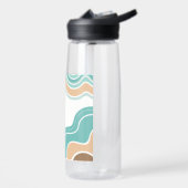 Farbenfroh blau/braun/braun trinkflasche (Links)