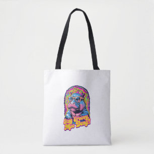 Farbenfroh Bleibe Groovy Moo Deng Pygmy Hippo Desi Tasche