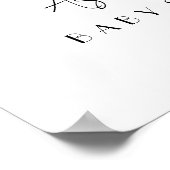 Farbenfroh, Blume Bouquet Babydusche Poster (Ecke)