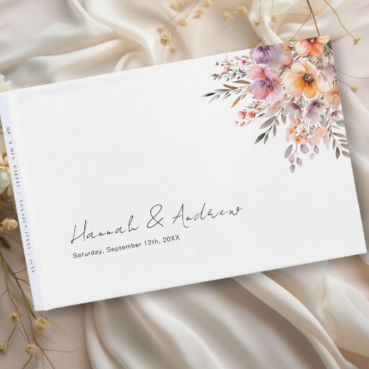 Farbenfroh, Blume Bouquet, Hochzeit Gästebuch
