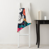 Farbenfroh, Blumenschädel Kunst, Dichtung und Musi Sherpadecke (Beispiel)