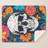 Farbenfroh, Blumenschädel Kunst, Dichtung und Musi Sherpadecke (Vorderseite (Horizontal))