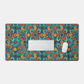 Farbenfroh Bohemisch Boho Schreibtischunterlage (Tastatur & Maus)