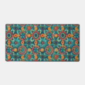 Farbenfroh Bohemisch Boho Schreibtischunterlage (Vorderseite)