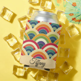 Farbenfroh Boho Rainbow Dosenkühler