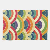 Farbenfroh Boho Rainbow Geschirrtuch (Horizontal)