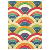 Farbenfroh Boho Rainbow Klemmbrett (Rückseite)