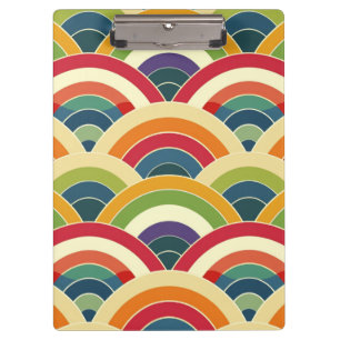 Farbenfroh Boho Rainbow Klemmbrett