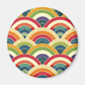Farbenfroh Boho Rainbow Magnet (Vorne)