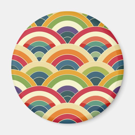 Farbenfroh Boho Rainbow Magnet (Vorne)