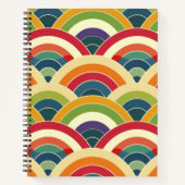 Farbenfroh Boho Rainbow Notizblock (Vorderseite)