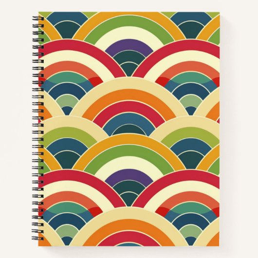 Farbenfroh Boho Rainbow Notizblock (Vorderseite)