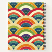 Farbenfroh Boho Rainbow Notizblock (Rückseite)