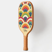 Farbenfroh Boho Rainbow Pickleball Schläger (Links)