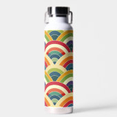 Farbenfroh Boho Rainbow Trinkflasche (Vorne)