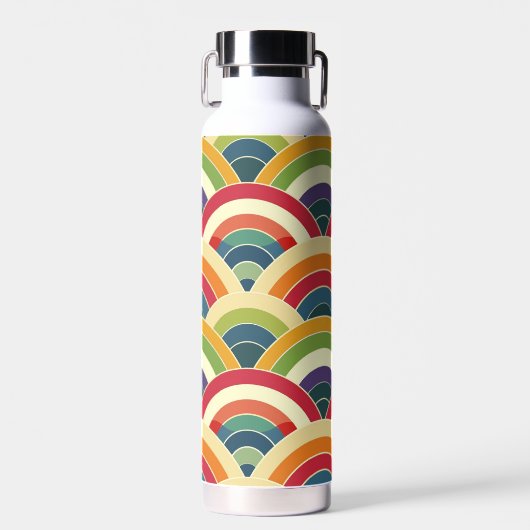 Farbenfroh Boho Rainbow Trinkflasche (Vorne)