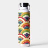 Farbenfroh Boho Rainbow Trinkflasche (Rückseite)