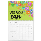 Farbenfroh, botanisch kalender (Feb 2027)