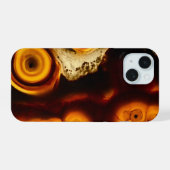 Farbenfroh Brown Agate iPhone 15 Hülle (Rückseite (Horizontal))