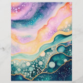 Farbenfroh Bubbly Agate Briefbogen (Rückseite)