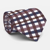 Farbenfroh Buffalo Kariert Gingham Pattern Krawatte (Gerollt)