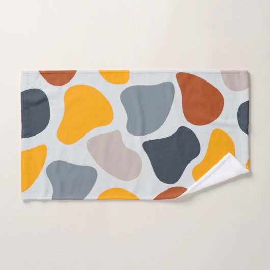 Farbenfroh, cool, trendig, modern, Bio geometrisch Handtuch (Handtuch)