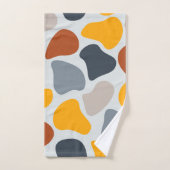 Farbenfroh, cool, trendig, modern, Bio geometrisch Handtuch (Handtuch)