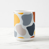 Farbenfroh, cool, trendig, modern, Bio geometrisch Kaffeetasse (Mittel)