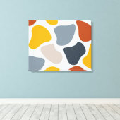 Farbenfroh, cool, trendig, modern, Bio geometrisch Leinwanddruck (Insitu (Holzboden))