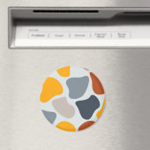 Farbenfroh, cool, trendig, modern, Bio geometrisch Magnet (In Situ (Geschirrspüler))