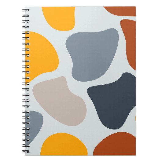 Farbenfroh, cool, trendig, modern, Bio geometrisch Notizblock (Vorderseite)