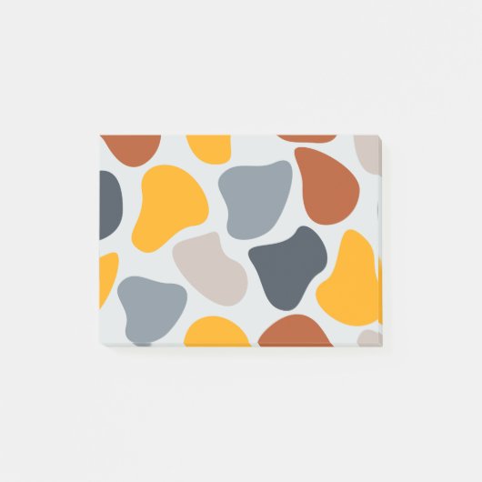 Farbenfroh, cool, trendig, modern, Bio geometrisch Post-it Klebezettel (Vorderseite)