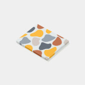 Farbenfroh, cool, trendig, modern, Bio geometrisch Post-it Klebezettel (angewinkelt)