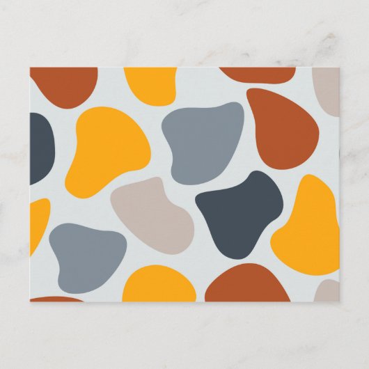 Farbenfroh, cool, trendig, modern, Bio geometrisch Postkarte (Vorderseite)
