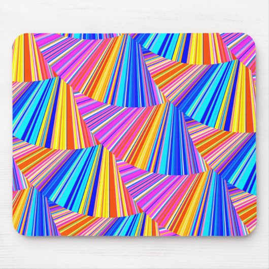 Farbenfroh Crazy Abstraktes Muster B Mousepad (Vorne)