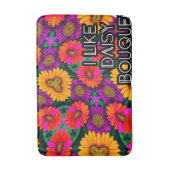 farbenfroh Daisy Bouquet Pattern Badematte (Vorderseite Vertikal)