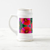 farbenfroh Daisy Bouquet Pattern Bierglas (Links)