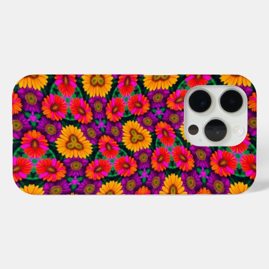 farbenfroh Daisy Bouquet Pattern Case-Mate iPhone Hülle (Rückseite (Horizontal))