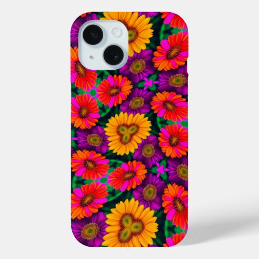 farbenfroh Daisy Bouquet Pattern Case-Mate iPhone Hülle (Rückseite)