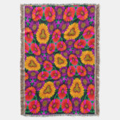 farbenfroh Daisy Bouquet Pattern Decke (Vorderseite Vertikal)